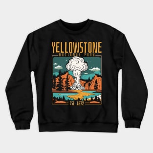 Unveiling Nature's Grandeur: A Journey Through Yellowstone National Park Crewneck Sweatshirt